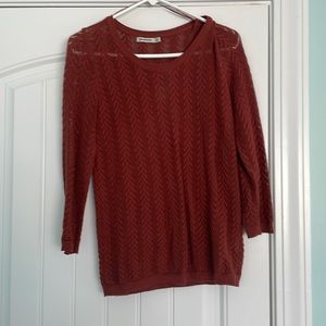 Burnt Orange Knit Top